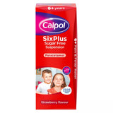 Calpol SixPlus Sugar Free Suspension Strawberry Flavour 6+ Years 200ml - McGrocer