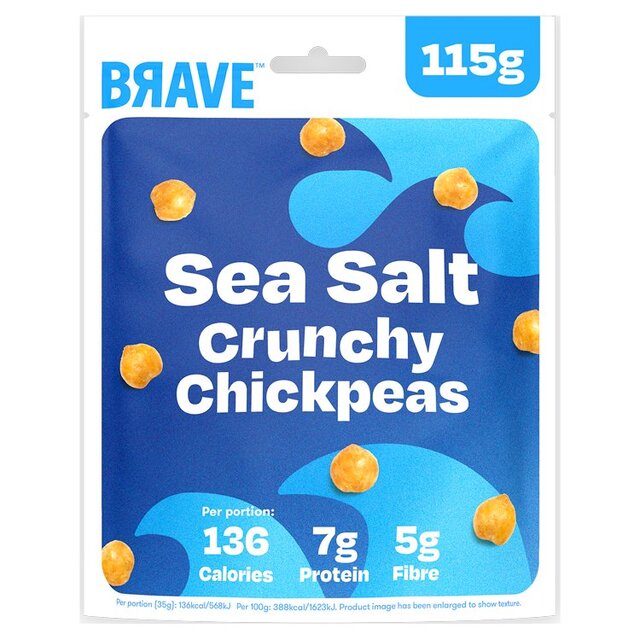 BRAVE Roasted Chickpeas Sea Salt Sharing   115g - McGrocer