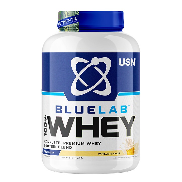 USN Blue Lab Whey Premium Protein Powder Strawberry 908g - McGrocer