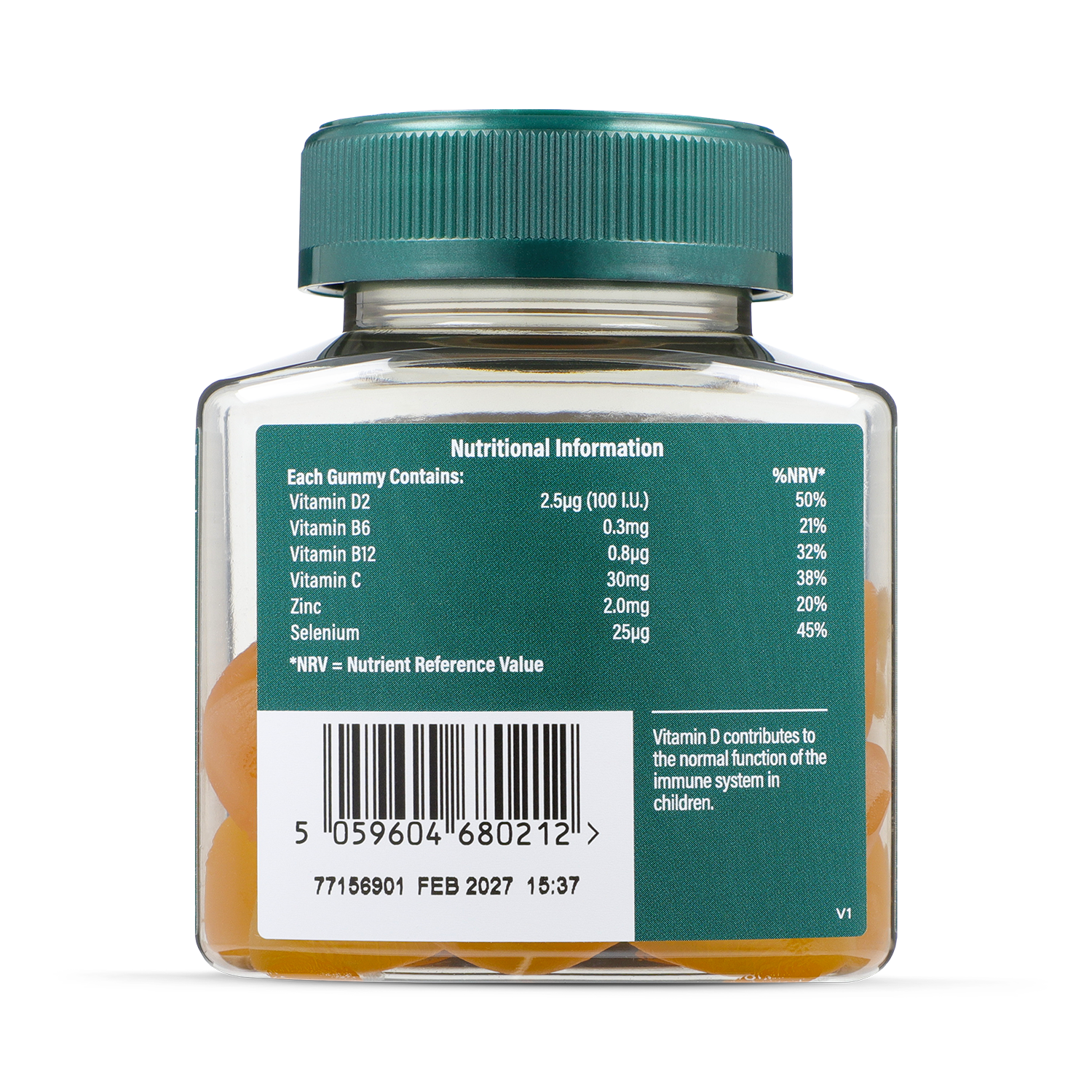 Holland & Barrett Kids Vitamin C Immune Support Orange Flavour 30mg 30 Gummies - 998580