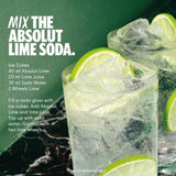 Absolut Lime Flavoured Swedish Vodka   70cl - McGrocer