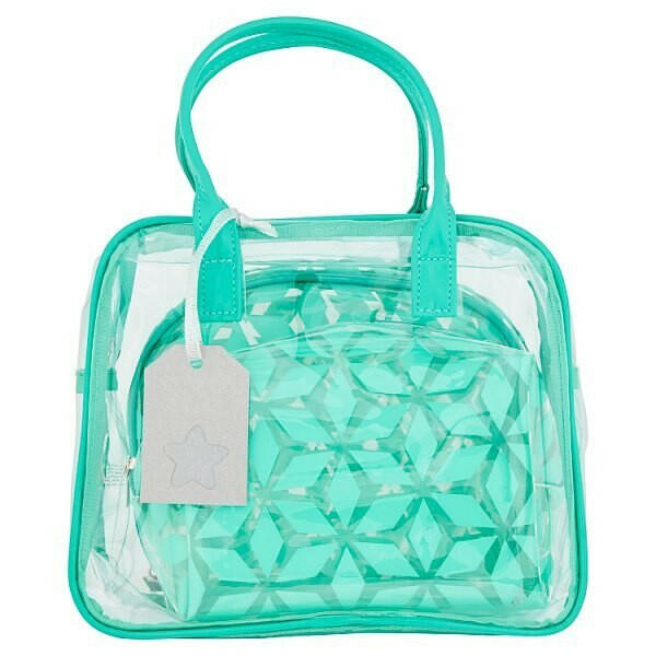 Superdrug 3 Piece Pvc Makeup Bag Set Mint GOODS Superdrug   