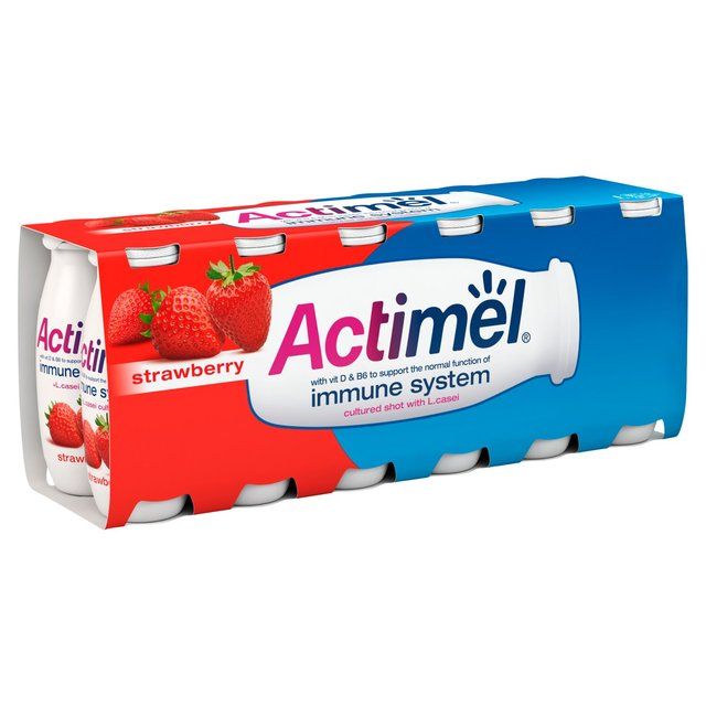 Actimel Strawberry Cultured Yoghurt Drink   12 x 100g - McGrocer