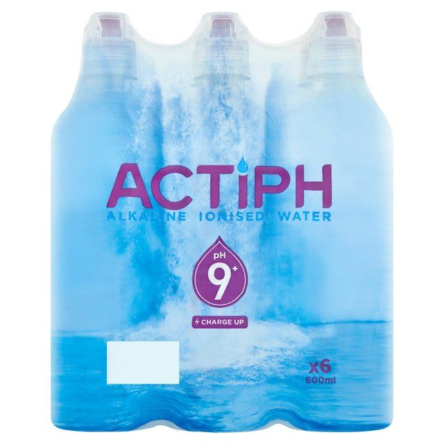 ACTIPH Alkaline Ionised Water   6 x 600ml - McGrocer