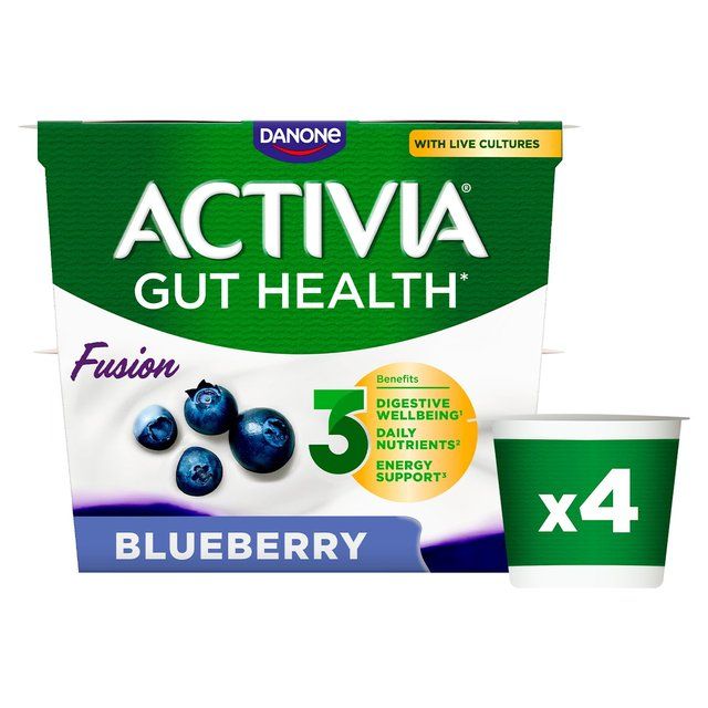 Activia Blueberry Acai Fusions Yoghurt    4 x 120g - McGrocer