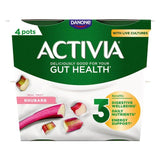 Activia Rhubarb Fruit Yoghurt   4 x 115g - McGrocer