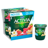Activia Strawberry Raspberry Cherry & Blueberry No Added Sugar Fat Free    8 x 115g - McGrocer