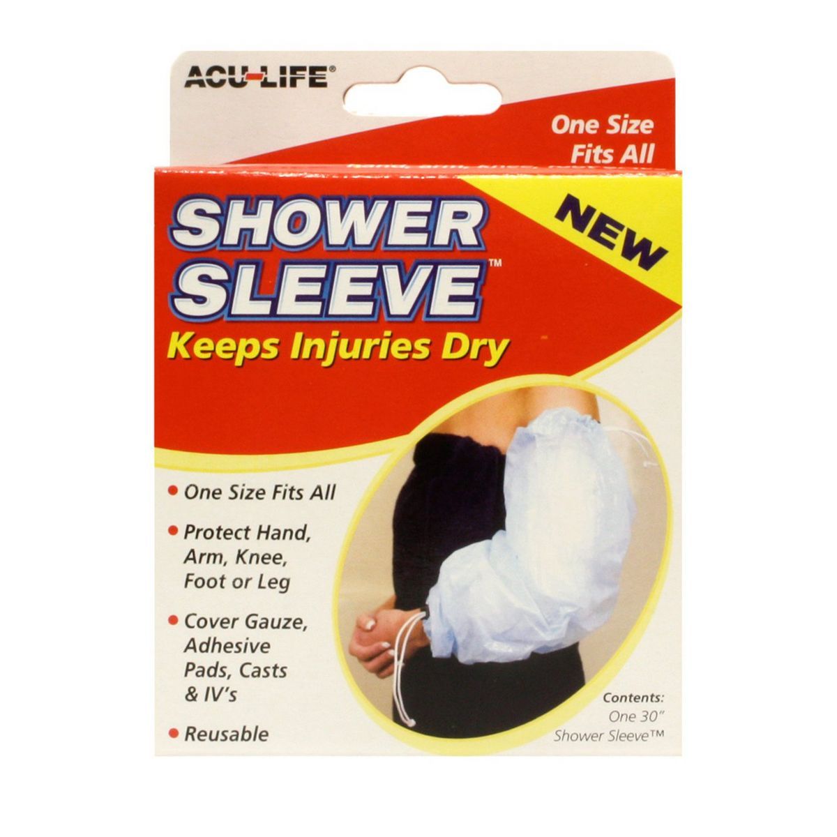 Acu-Life Shower Sleeve - 1 x 30inch Sleeve - McGrocer
