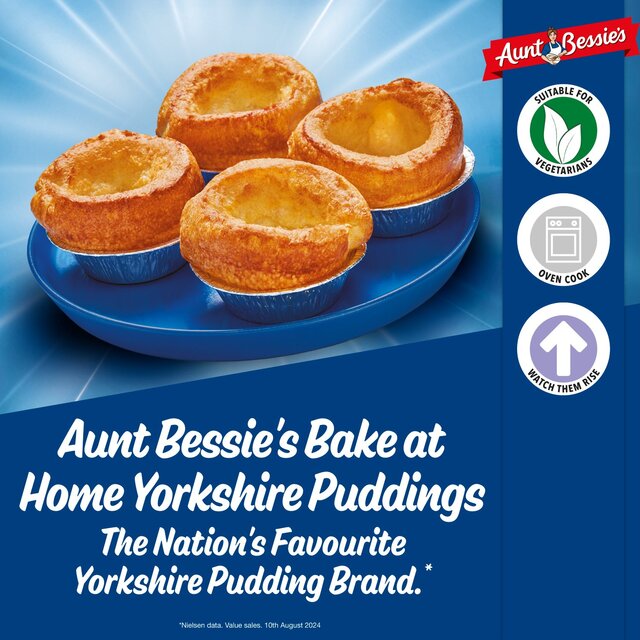 Aunt Bessie's 12 Bake at Home Yorkshire Puddings    370g - McGrocer