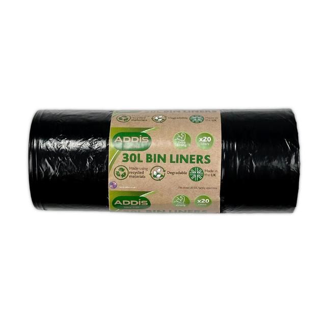 Addis 30l Degradable Eco Kitchen Waste Bin Liners   20 per pack - McGrocer