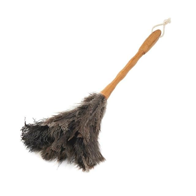 Addis Bamboo Natural Ostrich Feather Long Reach Duster Bamboo - McGrocer
