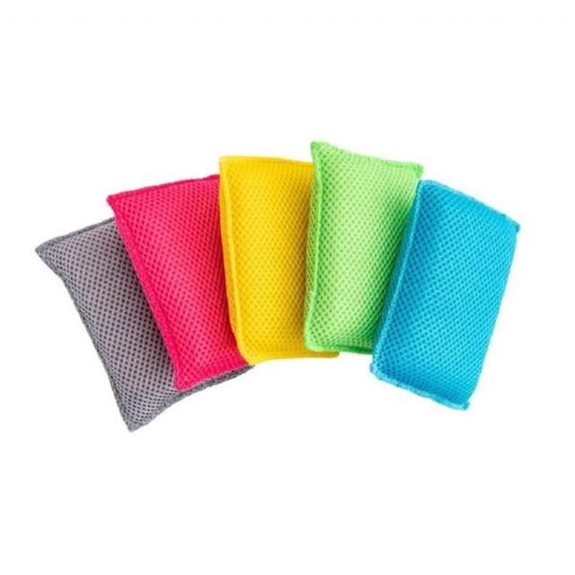 Addis  Mixed Colours Microfibre Super Sponge Pad  Set of 5   5 per pack - McGrocer