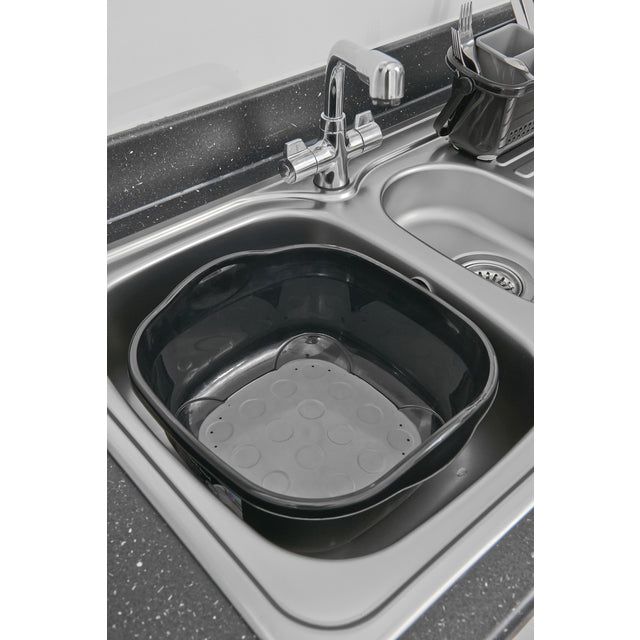 Addis Premium Soft Touch Washing Up Bowl Black / Grey - McGrocer