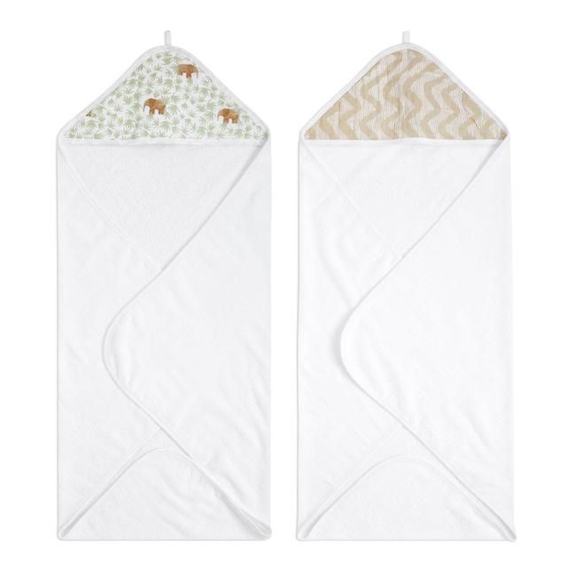 Aden+Anais essentials 2 pack hooded towel tanzania   2 per pack - McGrocer