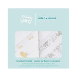 Aden + Anais Hooded Towel Winnie the Pooh   2 per pack - McGrocer