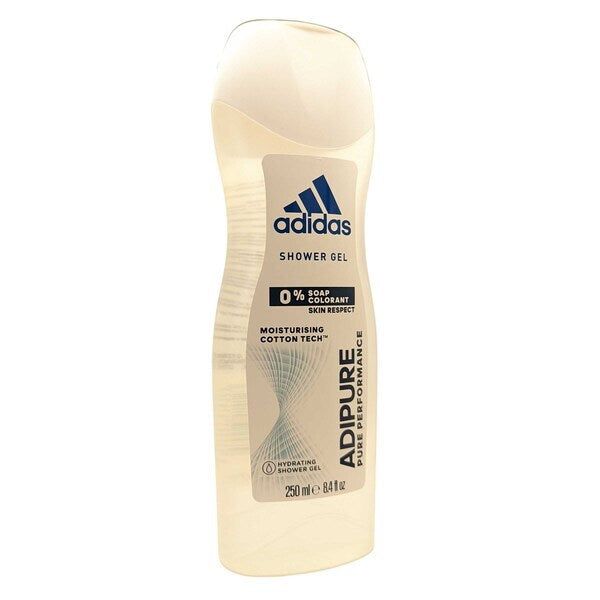 Adidas - Adipure Shower Gel Hydrating 250ml  0% Soap - McGrocer