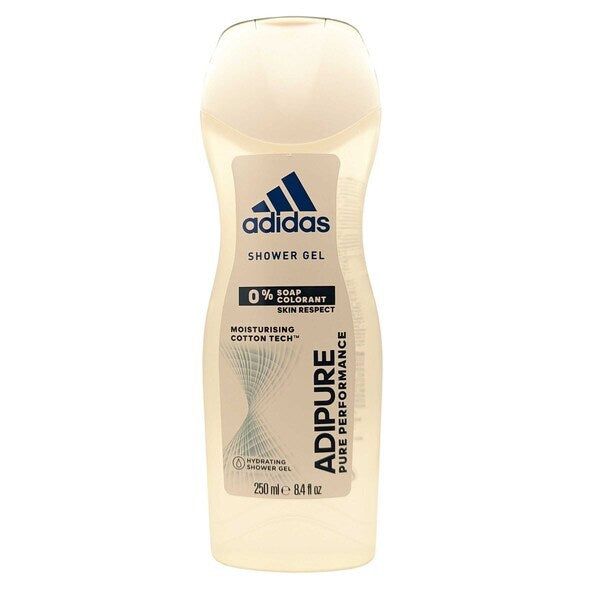 Adidas - Adipure Shower Gel Hydrating 250ml  0% Soap - McGrocer