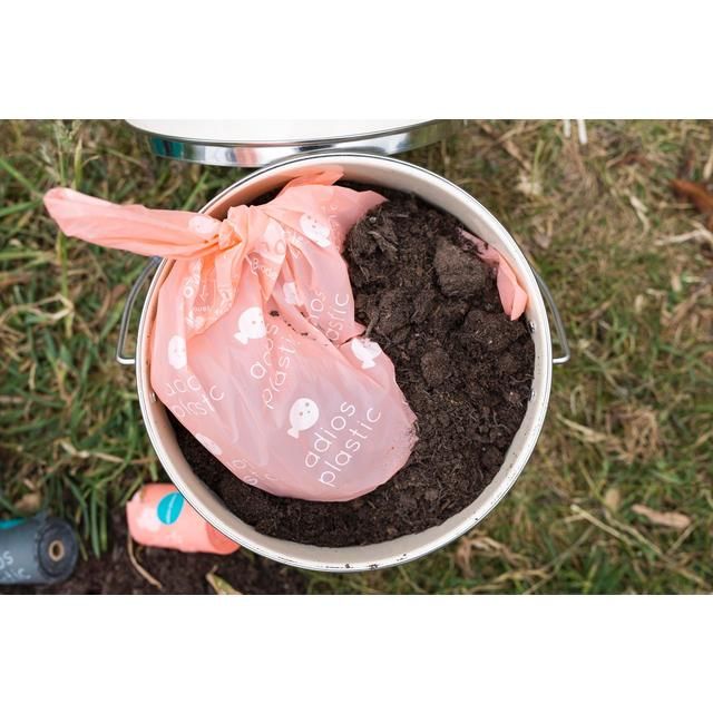 Adios Compostable & Biodegradable Dog Poo Bags - Pink    120 per pack - McGrocer