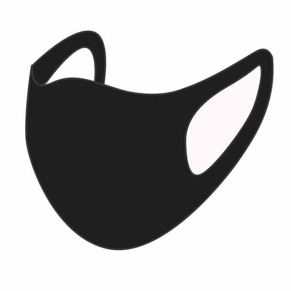 Adult Fabric Face Covering Black - McGrocer