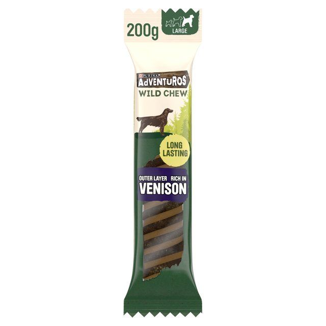 Adventuros Wild Chew Venison Large Dog Treats   200g - McGrocer