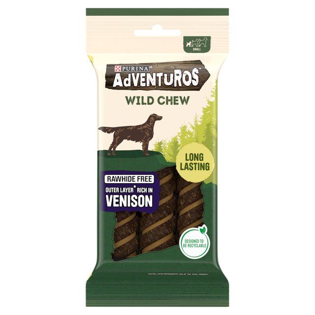 Adventuros Wild Chew Venison Small Dog Treats   150g - McGrocer