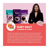 WUKA Organic Cotton Bikini Brief Period Pants Medium Flow Black - McGrocer