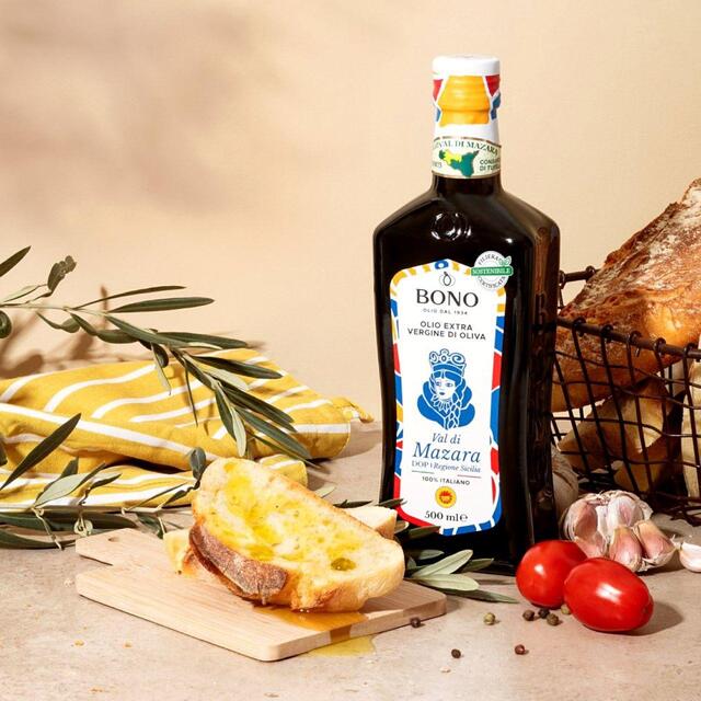 Bono Sicilian PDO Val di Mazara Extra Virgin Olive Oil   500ml - McGrocer