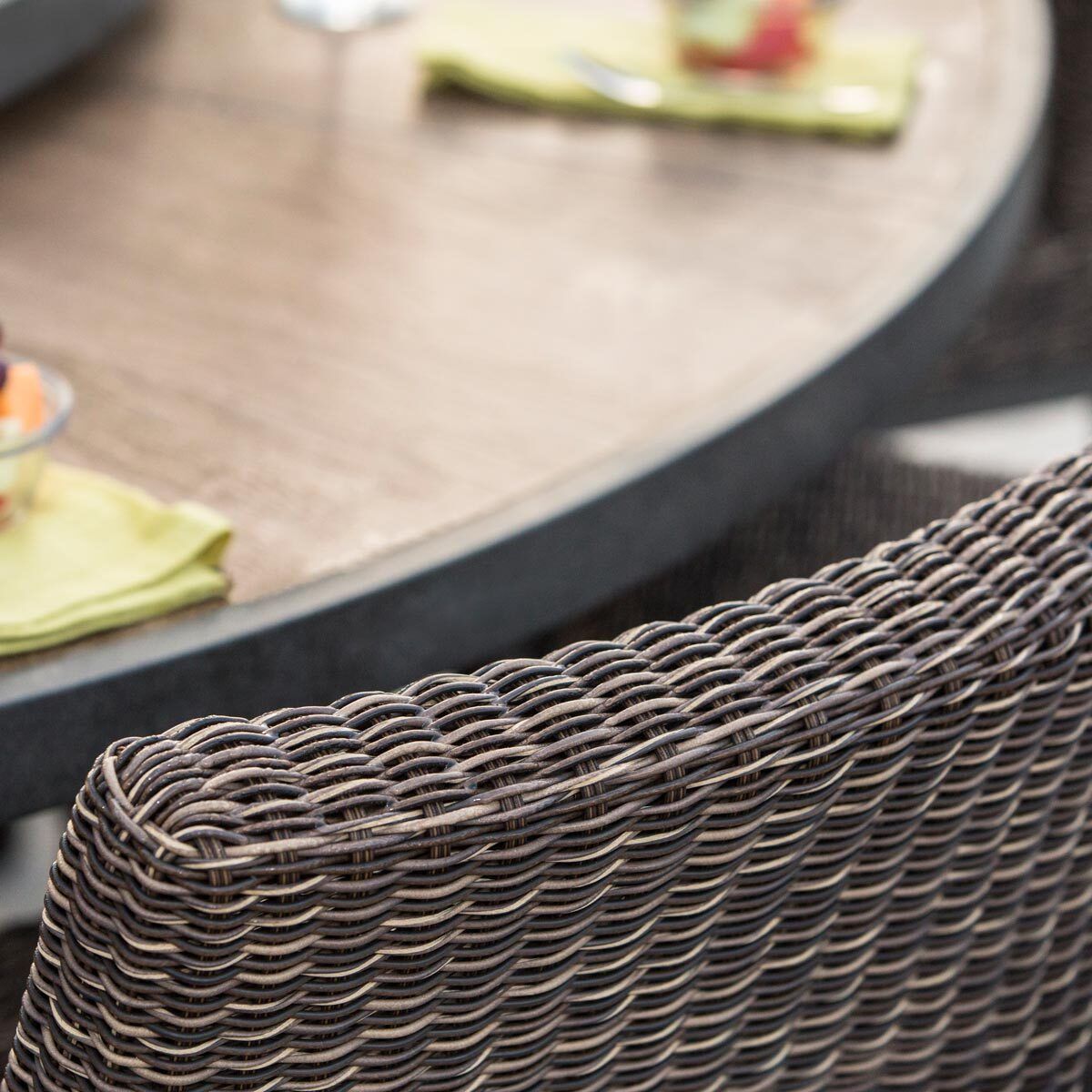 Agio Brentwood 11 Piece High Dining Fire Wicker Chat Set - McGrocer