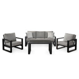 Agio Turin 4 Piece Deep Seating Patio Set - McGrocer