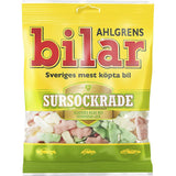 Ahlgrens Bilar Sursockrade Sour Soft Chewy Marshmallow Cars   100g - McGrocer