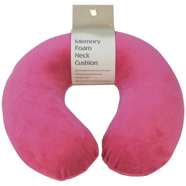 Aidapt Memory Foam Neck Cushion Colour Hot Pink - McGrocer