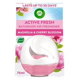 Air Wick Active Fresh Bathroom Gel Air Freshener Magnolia & Cherry Blossom   75ml - McGrocer