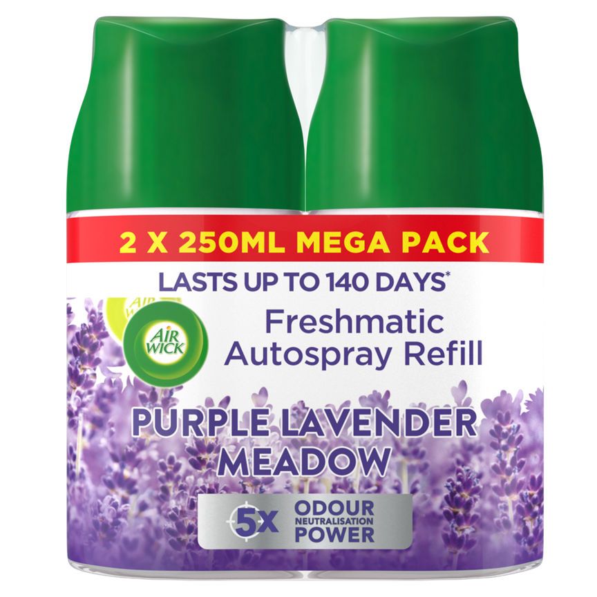 Air Wick Freshmatic Autospray Refill, Purple Lavender Meadow - 2 Refills - McGrocer