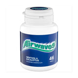 Airwaves Menthol & Eucalyptus Sugar Free Chewing Gum Bottle 46 Pieces   64g - McGrocer