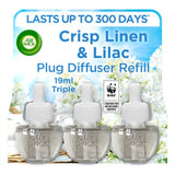Airwick Crisp Linen & Lilac Plug In Triple Refill   3 x 19ml - McGrocer