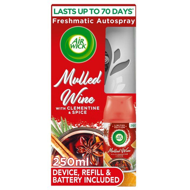 Airwick Mulled Wine Freshmatic Kit   250ml - McGrocer
