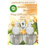 Airwick White Vanilla Bean Plug In Twin Refill   2 x 19ml - McGrocer