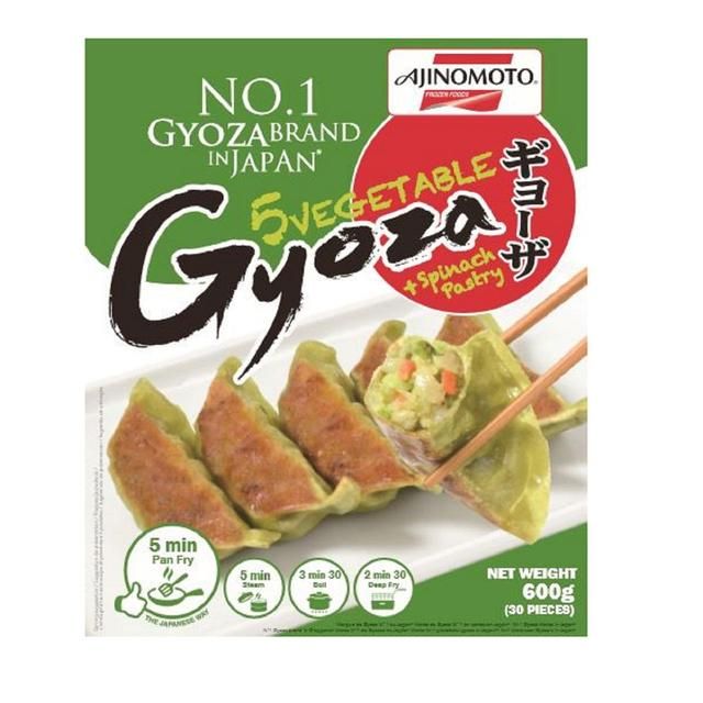Ajinomoto Vegetable Dumpling Gyoza with Spinach pastry   600g - McGrocer