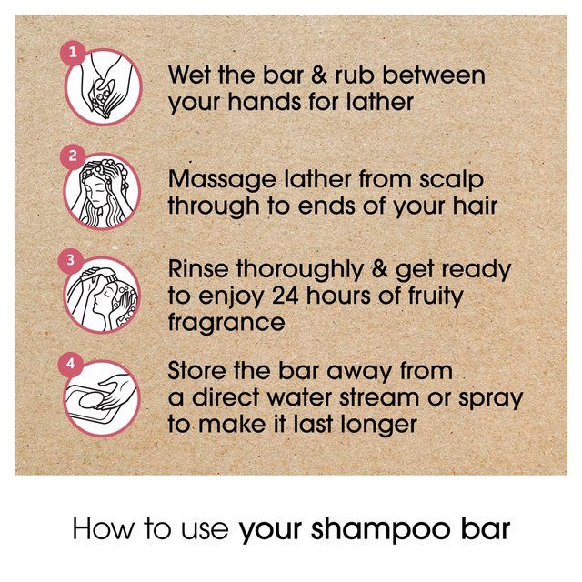 Alberto Balsam Sunkissed Raspberry Shampoo Bar   75g - McGrocer