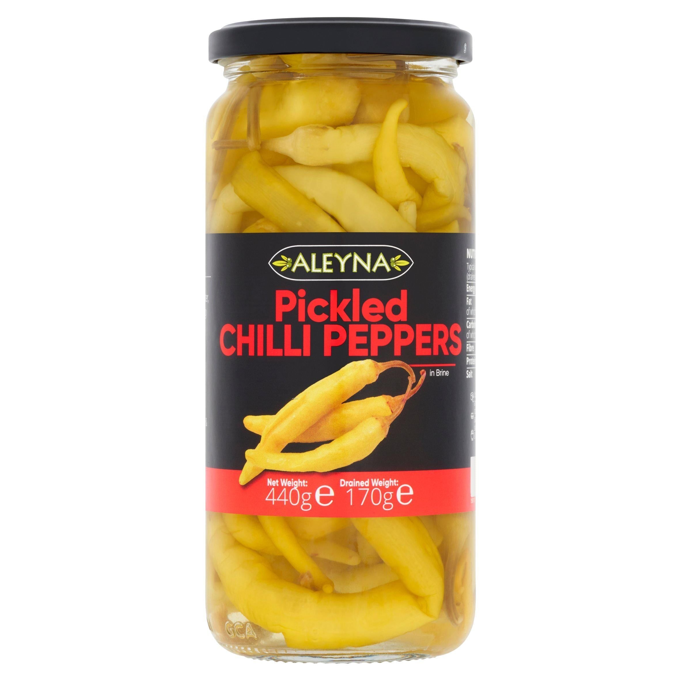 Aleyna Pickled Chilli Peppers 440g (170g*) - McGrocer