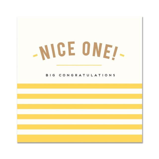 Alice Scott Nice One Congratulations Card - McGrocer