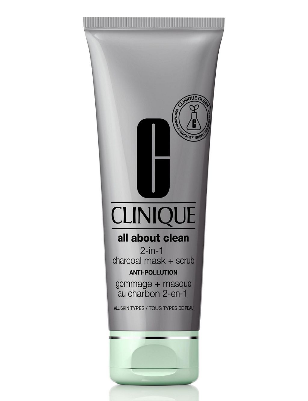 All About Clean™ 2-in-1 Charcoal Mask + Scrub 100ml - McGrocer