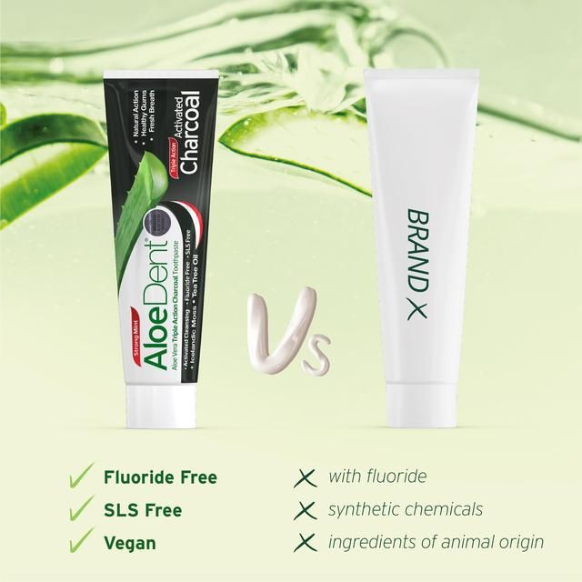 AloeDent Charcoal Toothpaste   100ml - McGrocer
