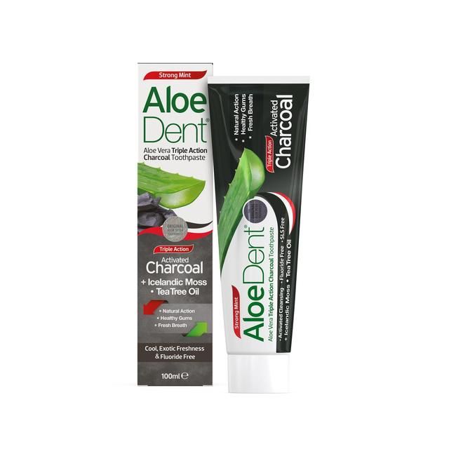 AloeDent Charcoal Toothpaste   100ml - McGrocer