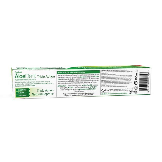 AloeDent Triple Action Toothpaste   100ml - McGrocer