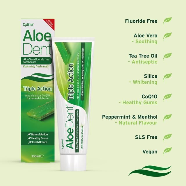 AloeDent Triple Action Toothpaste   100ml - McGrocer