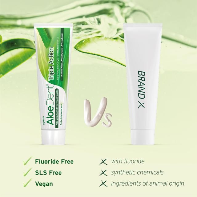 AloeDent Triple Action Toothpaste   100ml - McGrocer
