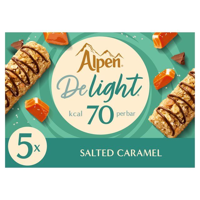 Alpen Light Cereal Bars Salted Caramel   5 x 19g - McGrocer
