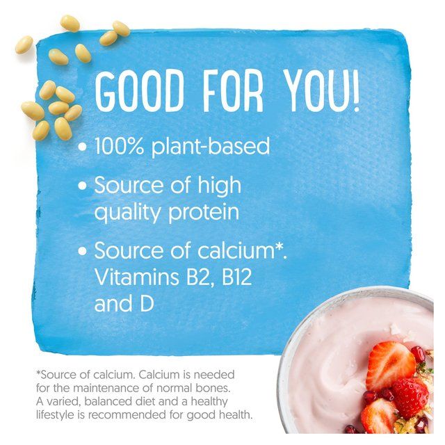 Alpro No Bits Strawberry-Banana & Peach-Pear Yoghurt Alternative   4 x 125g - McGrocer