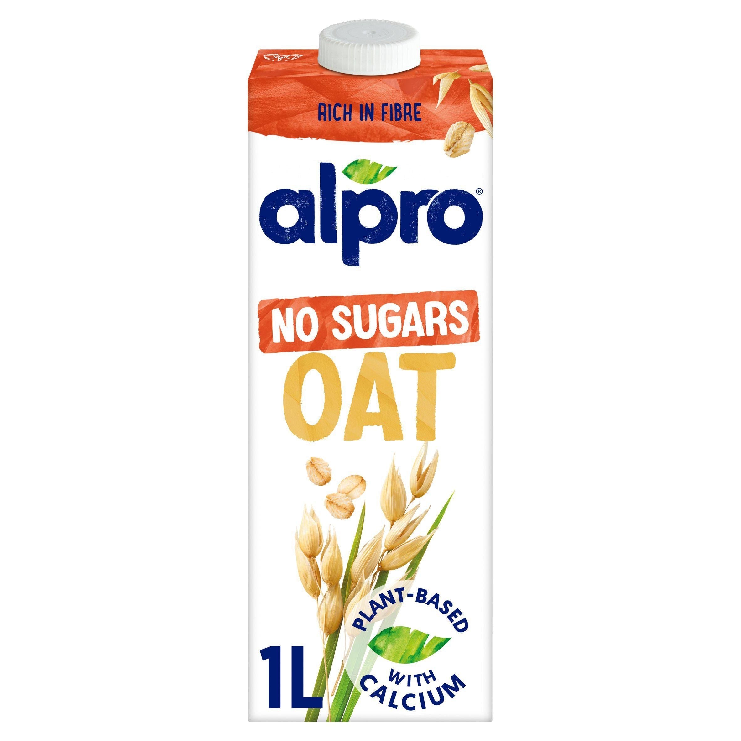 Alpro Oat Milk No Sugars Long Life Dairy Alternative 1L - McGrocer